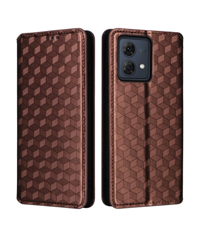 Housse Moto G84 5G flip cover design géométrie