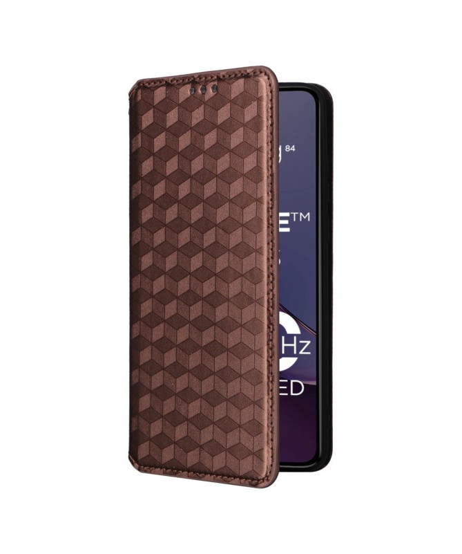 Housse Moto G84 5G flip cover design géométrie