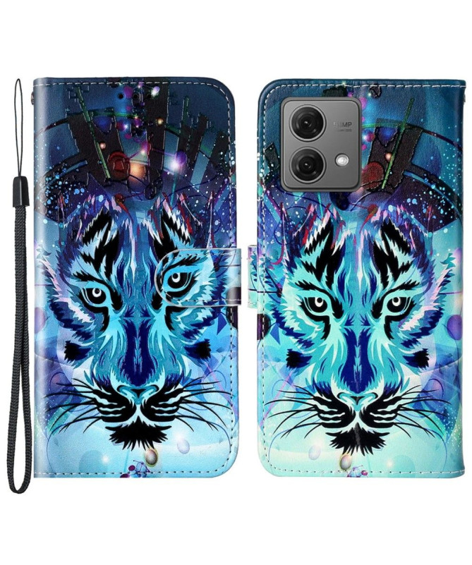 Housse Moto G84 5G Tigre artistique