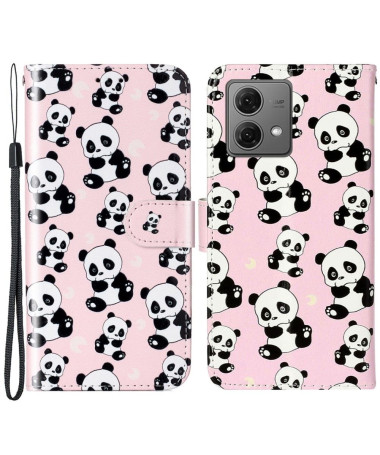 Housse Moto G84 5G Multiples pandas