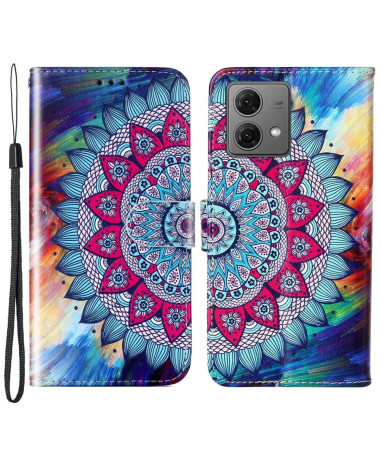 Housse Moto G84 5G Mandala fleur