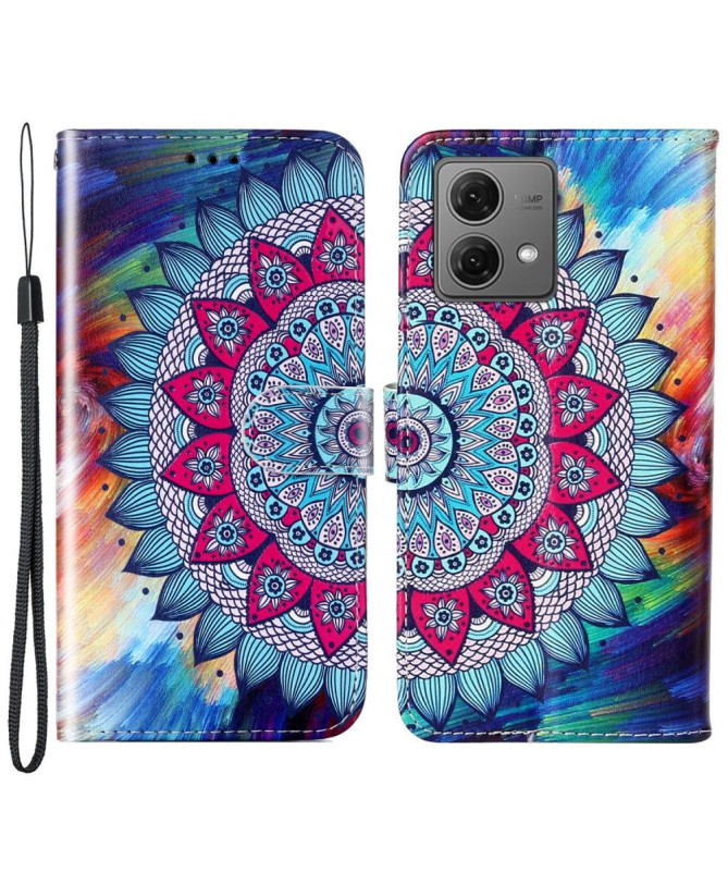 Housse Moto G84 5G Mandala fleur