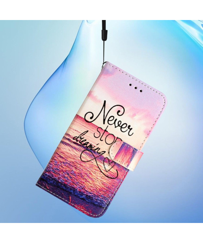 Housse Moto G84 5G Never Stop Dreaming