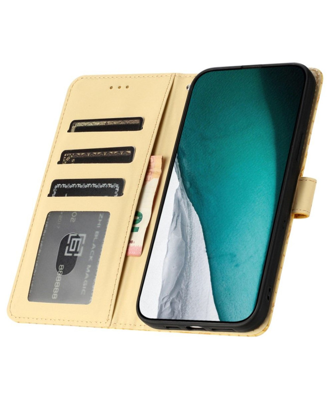 Housse Moto G84 5G Croco Chic avec Lanière