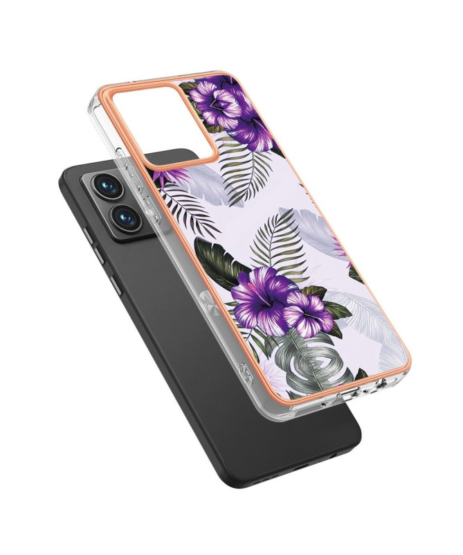 Coque Moto G84 5G Fleurs Exotiques