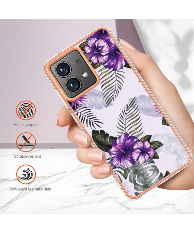 Coque Moto G84 5G Fleurs Exotiques