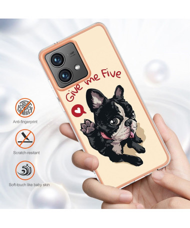 Coque Moto G84 5G Give Me Five Dog