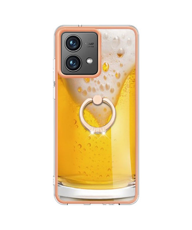 Coque Moto G84 5G Cheers Mate avec Support Anneau