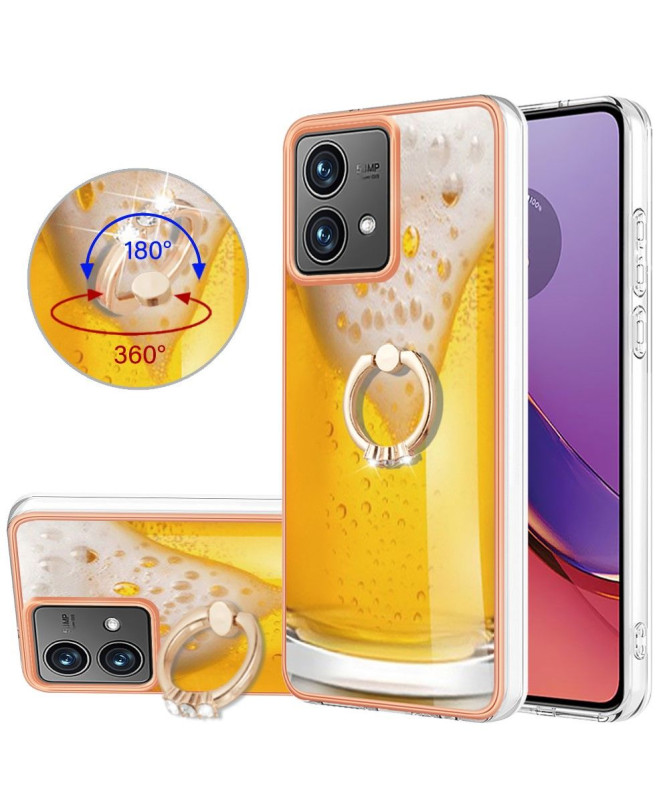 Coque Moto G84 5G Cheers Mate avec Support Anneau