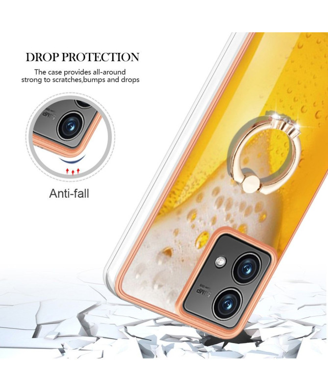 Coque Moto G84 5G Cheers Mate avec Support Anneau