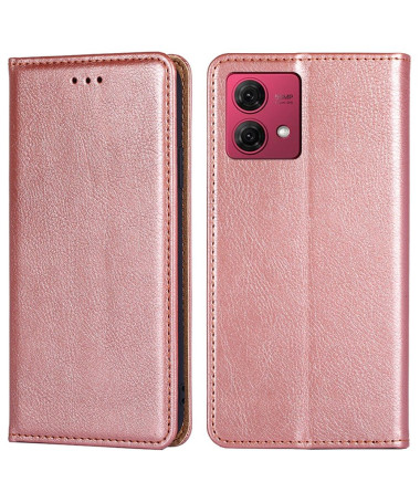 Flip cover Moto G84 5G PURE simili cuir