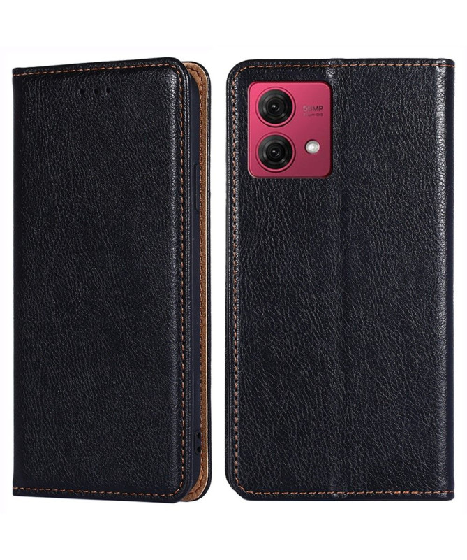 Flip cover Moto G84 5G PURE simili cuir