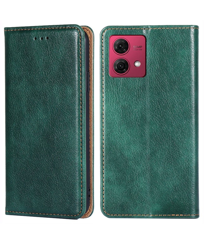 Flip cover Moto G84 5G PURE simili cuir