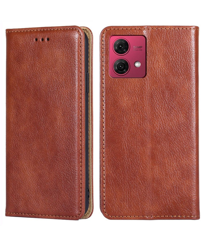 Flip cover Moto G84 5G PURE simili cuir