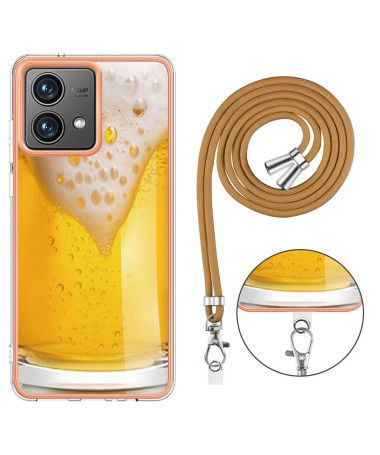 Coque Moto G84 5G Cheers Mate à cordon