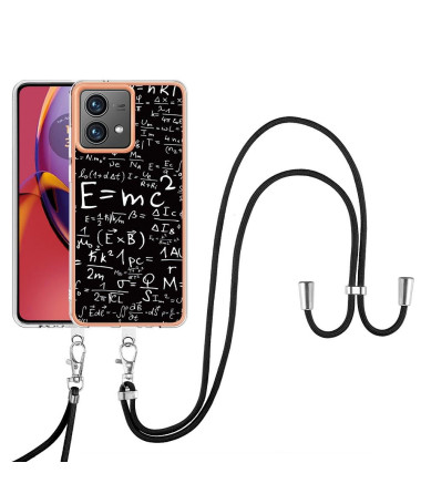 Coque Moto G84 5G Genius Math à cordon