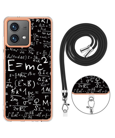 Coque Moto G84 5G Genius Math à cordon