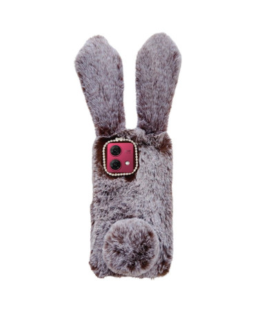 Coque Moto G84 5G Lapin Fausse Fourrure