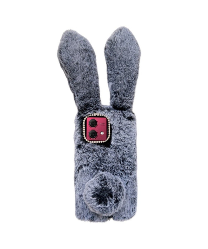 Coque Moto G84 5G Lapin Fausse Fourrure