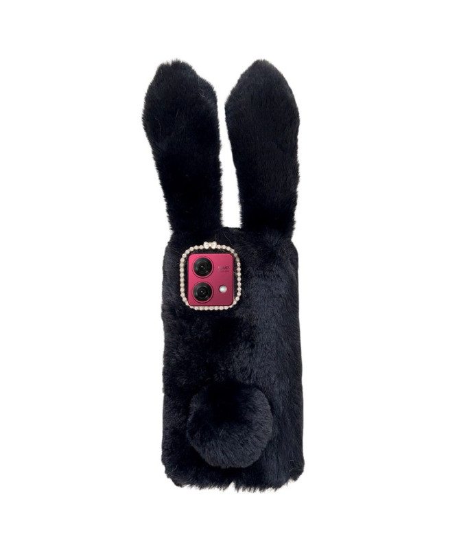 Coque Moto G84 5G Lapin Fausse Fourrure