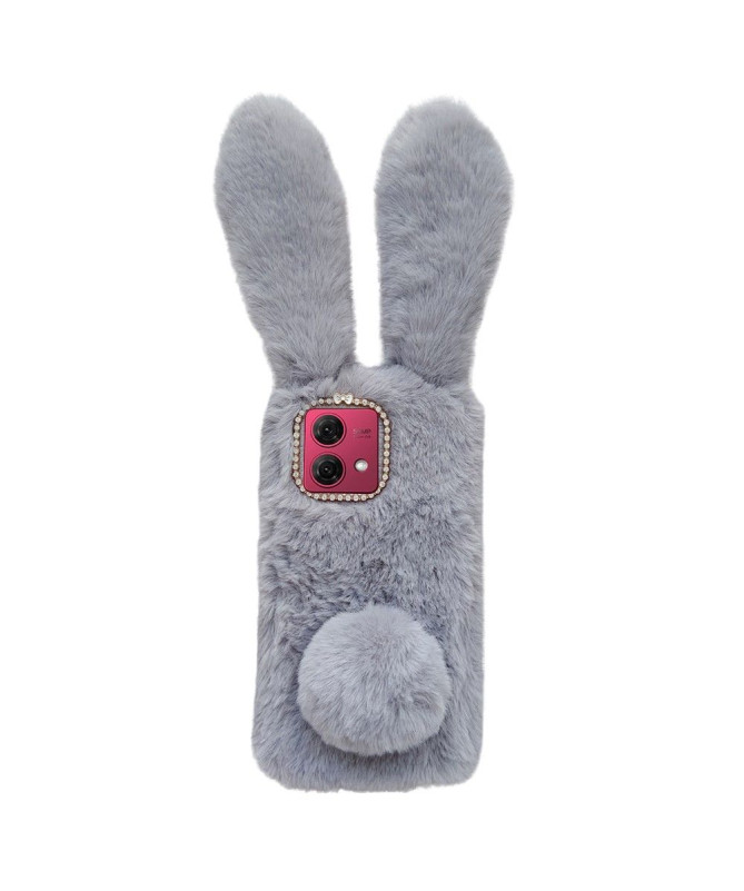 Coque Moto G84 5G Lapin Fausse Fourrure