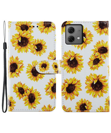 Housse Moto G84 5G Tournesol Fleur