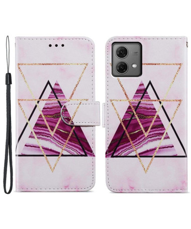 Housse Moto G84 5G Design Triangles