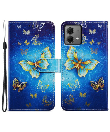 Housse Moto G84 5G Golden Butterfly