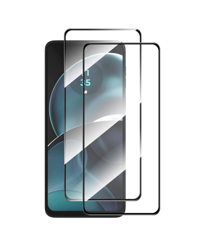 Protections d'écran Moto G14 en verre trempé Full Size (2 pièces)