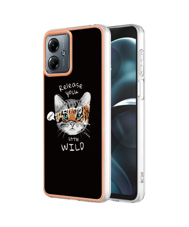 Coque Moto G14 Esprit Félin