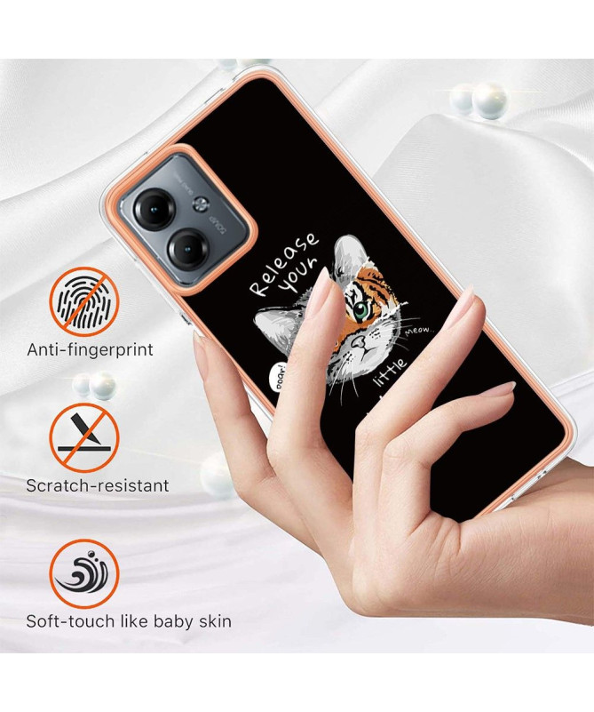 Coque Moto G14 Esprit Félin