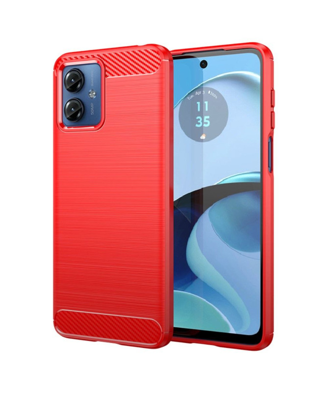 Coque Moto G14 effet brossé silicone