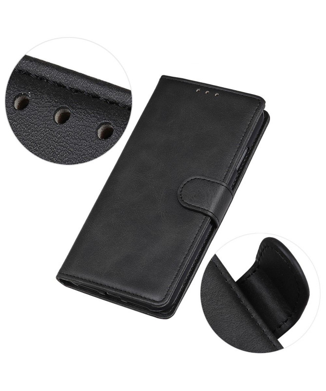 Housse Moto G24 / G04 Marius effet cuir mat