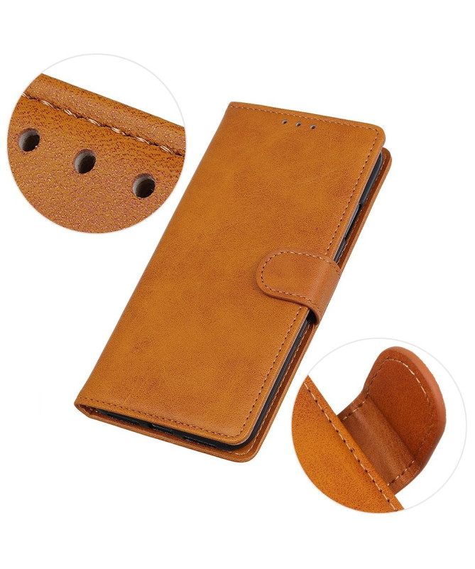 Housse Moto G24 / G04 Marius effet cuir mat