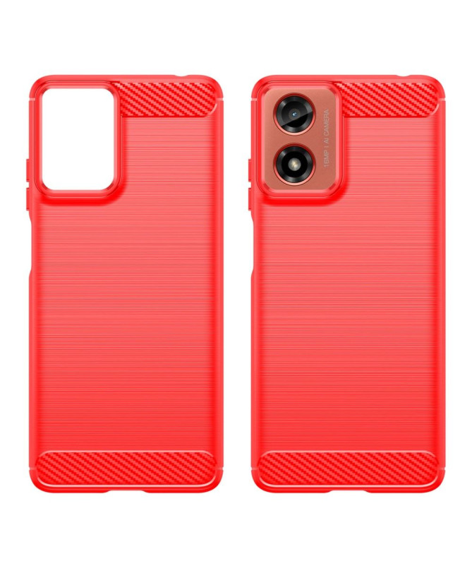 Coque Moto G24 / G04 effet brossé silicone