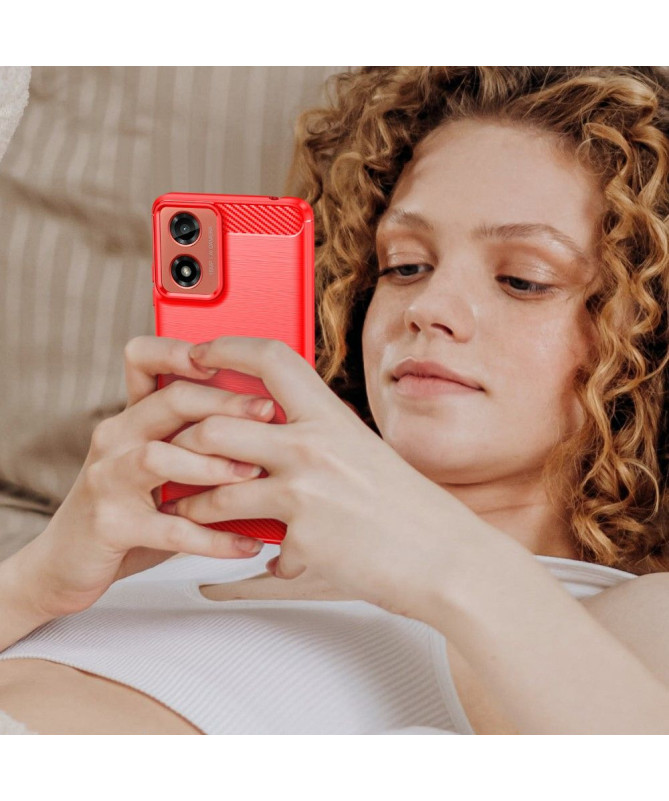 Coque Moto G24 / G04 effet brossé silicone