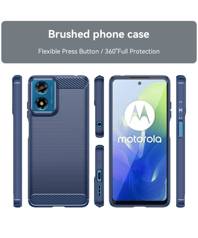 Coque Moto G24 / G04 effet brossé silicone