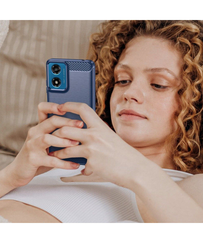 Coque Moto G24 / G04 effet brossé silicone