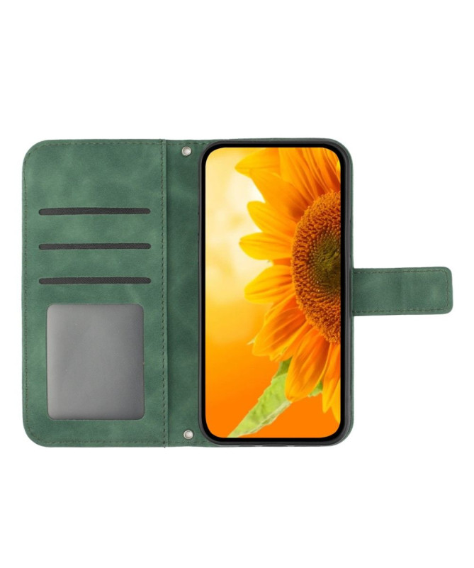 Housse Moto G24 / G04 Tournesol à Lanière