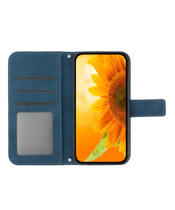 Housse Moto G24 / G04 Tournesol à Lanière