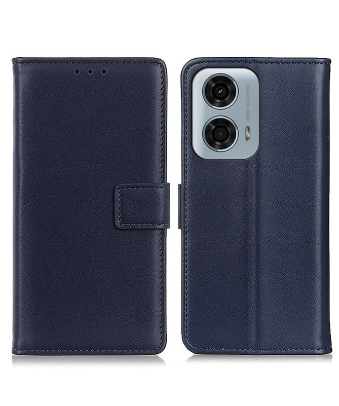 Housse Moto G24 / G04 simili cuir basique