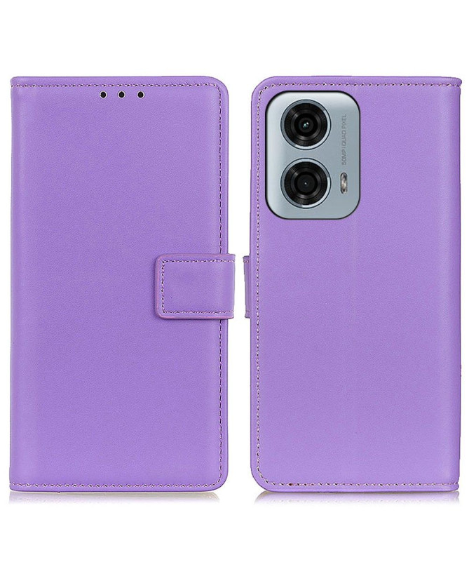 Housse Moto G24 / G04 simili cuir basique