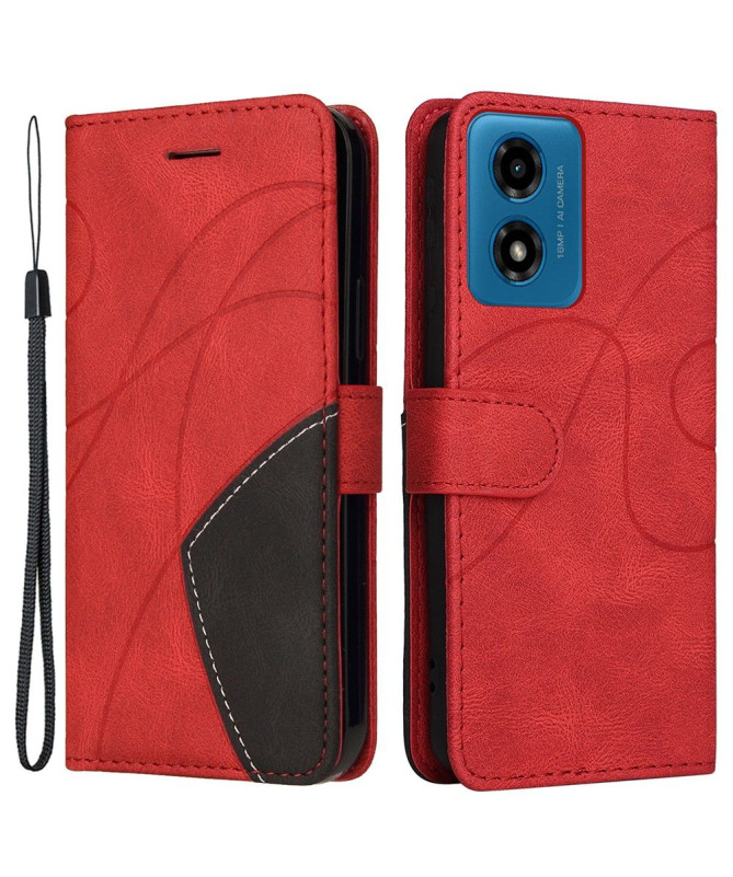 Housse Moto G24 / G04 Bicolore artistique