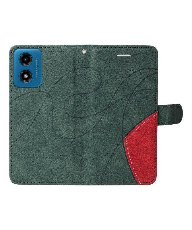 Housse Moto G24 / G04 Bicolore artistique