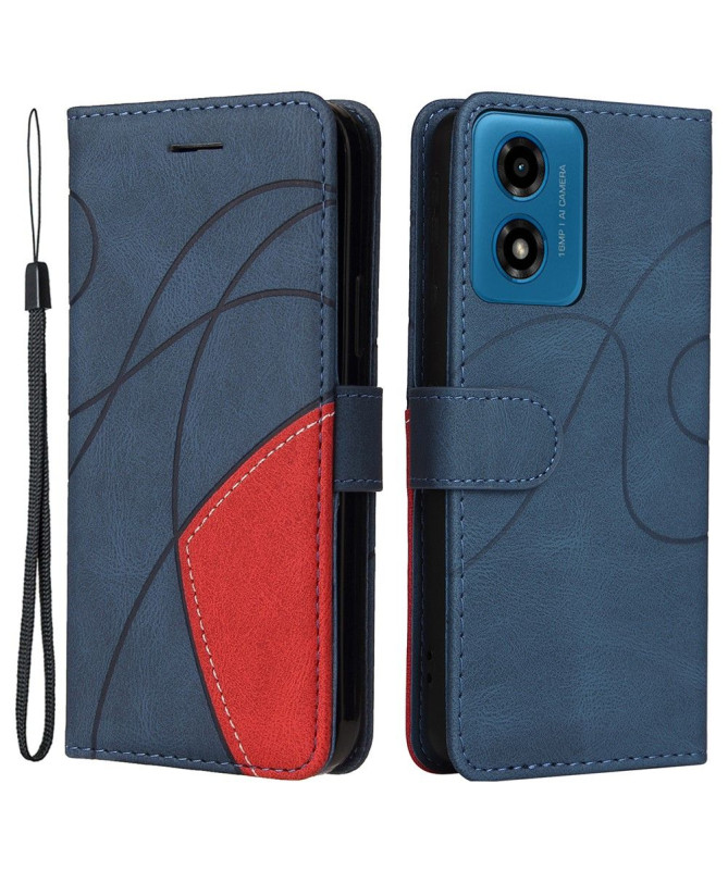 Housse Moto G24 / G04 Bicolore artistique