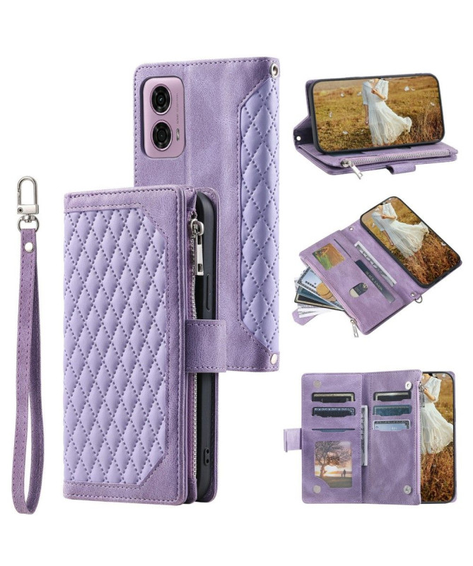 Étui à Fermeture Éclair Moto G85 5G Rembourré