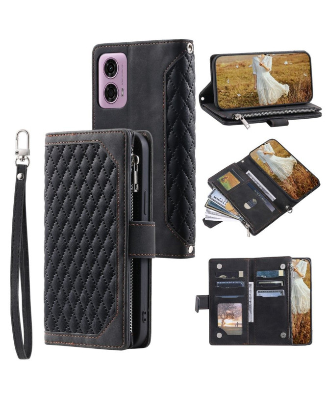 Étui à Fermeture Éclair Moto G85 5G Rembourré