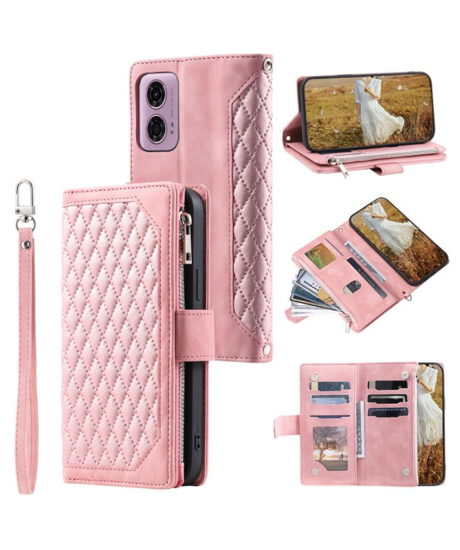 Étui à Fermeture Éclair Moto G85 5G Rembourré