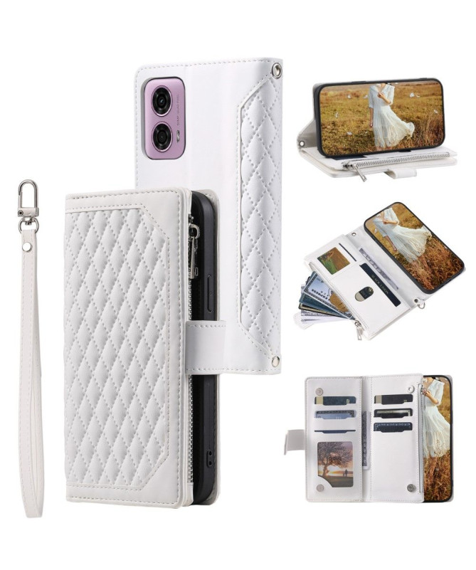 Étui à Fermeture Éclair Moto G85 5G Rembourré