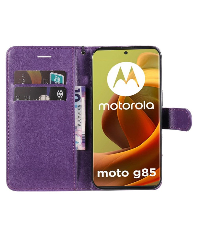 Housse Moto G85 5G Sylvette à lanière